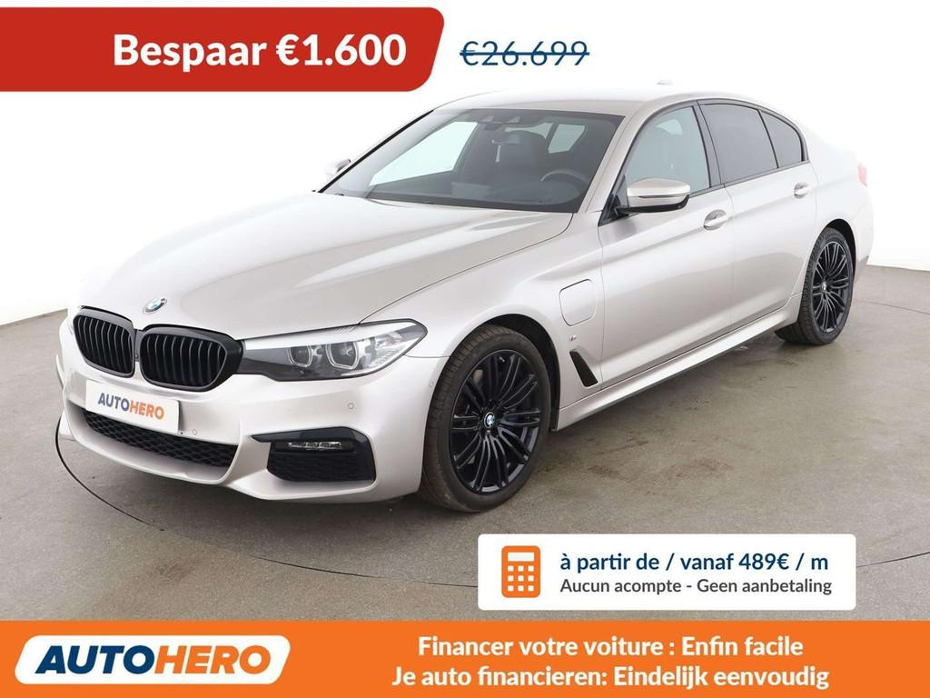 BMW 5 Serie 530 530e M Sport (bj 2019, automaat), Auto's, BMW, Achterwielaandrijving, Gebruikt, Leder, Hybride Elektrisch/Benzine