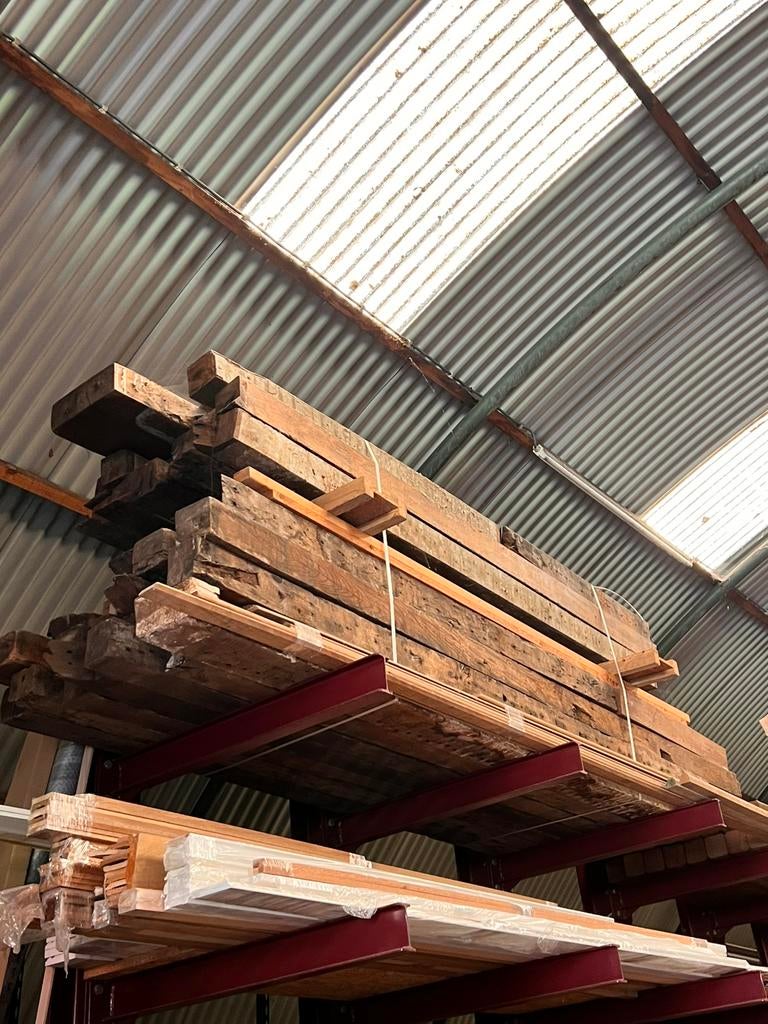 Oude eiken balken jaar 1750, Tuin en Terras, Ophalen, Zo goed als nieuw, Balken