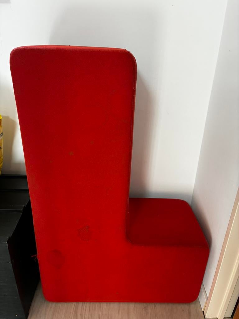 L-vormige zitbank GRATIS, Ophalen, Gebruikt, Stof