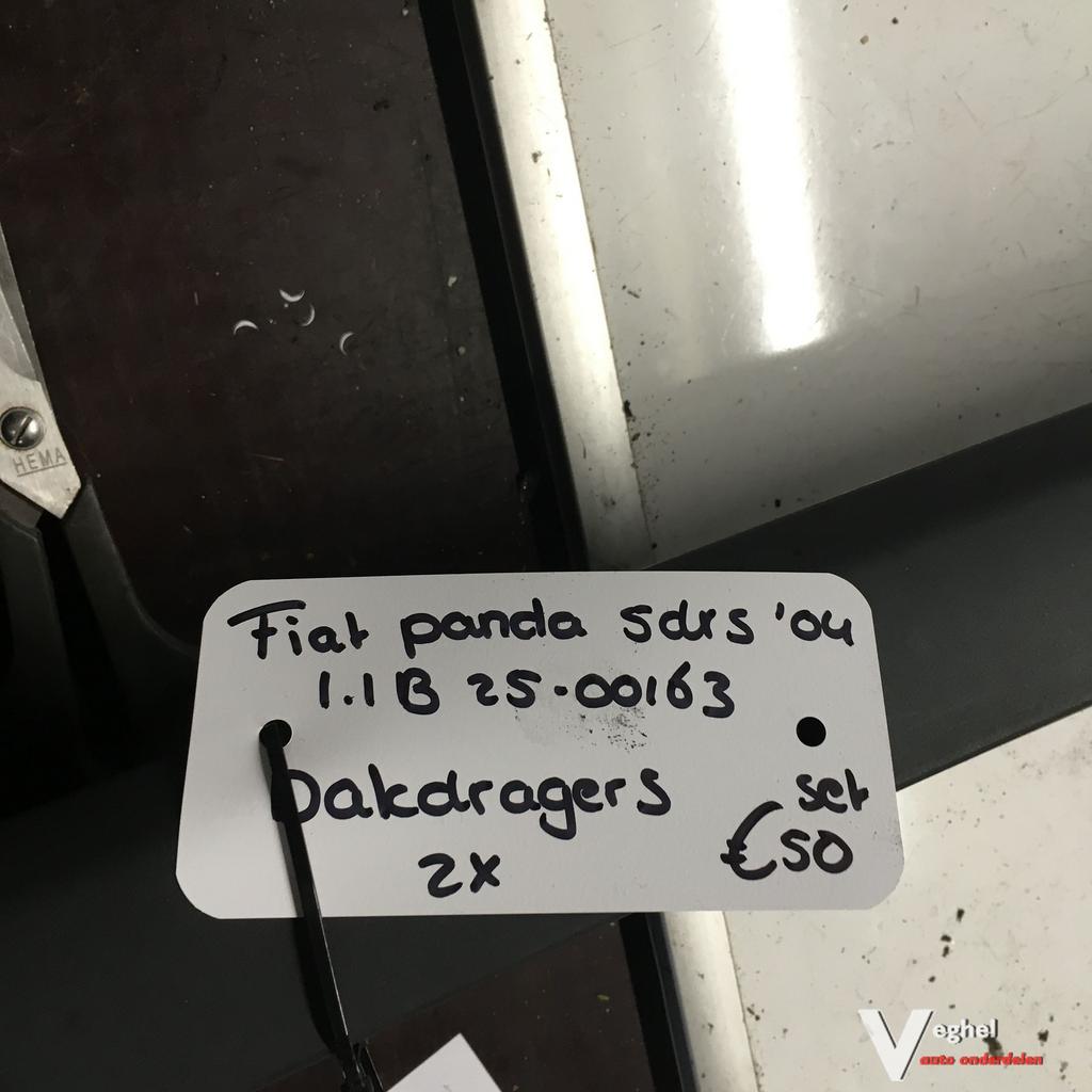 Fiat Panda 5drs 1.1 B 2004 2500163 Dakdrager set, Auto diversen, Dakdragers, Gebruikt, Ophalen