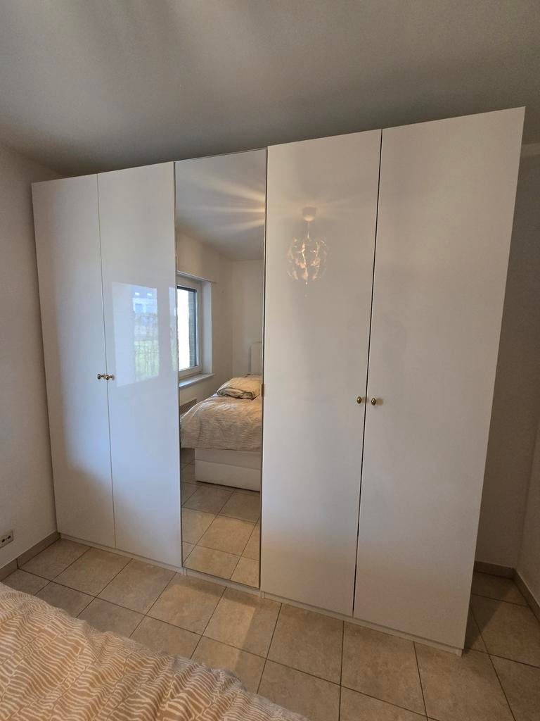 PAX kleerkast wit hoogglans - prijs bespreekbaar., Ophalen, 200 cm of meer, Zo goed als nieuw, 200 cm of meer