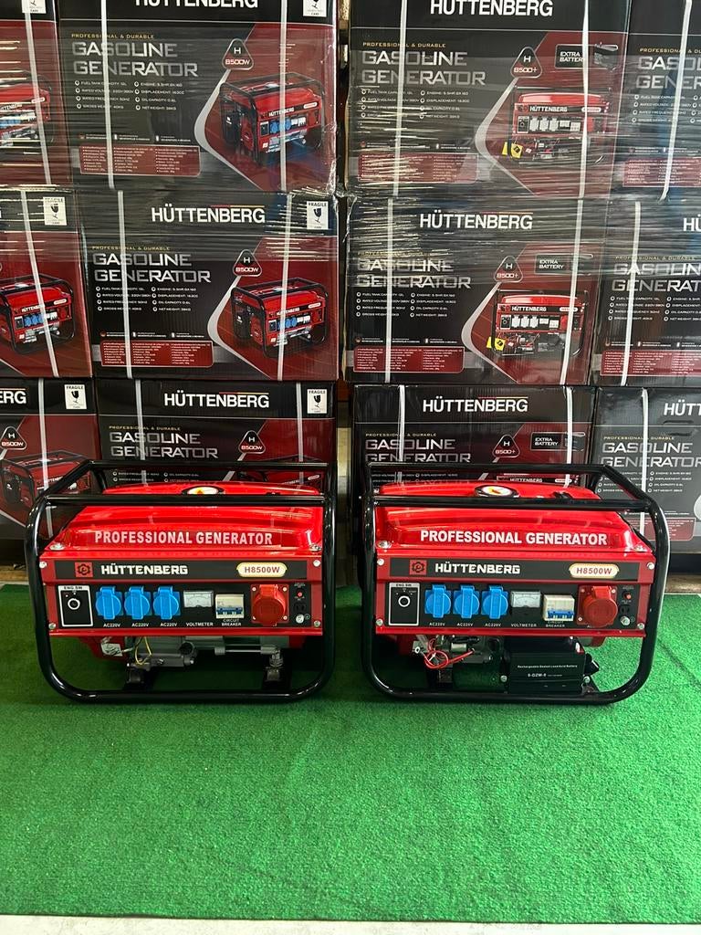 Nieuwe Huttenberg 230/380V benzine noodstroom aggregaten, Enlèvement, Neuf