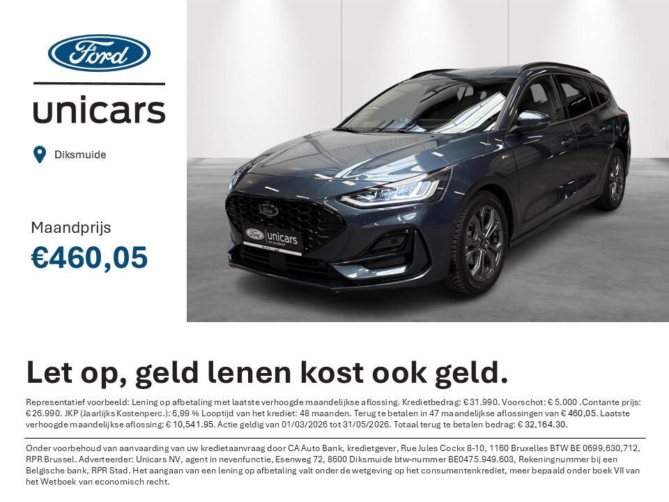 Ford Focus Clipper 1.0i EcoBoost MHEV 114kW ST-Line X DCT -, Auto's, Ford, Blauw, 155 pk, 3 cilinders, 1000 cc