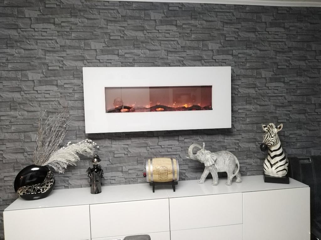 foyer électrique, Huis en Inrichting, Haarden, Zo goed als nieuw, Elektrische haard, Ophalen