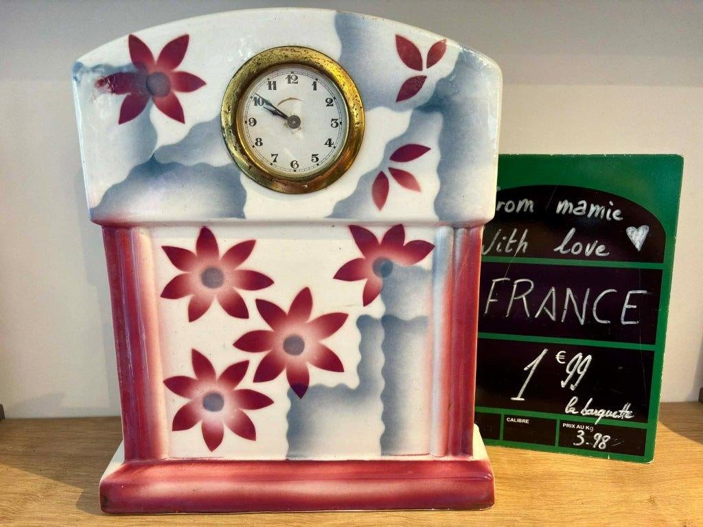 ancienne pendule horloge vintage garniture de cheminée, Enlèvement ou Envoi