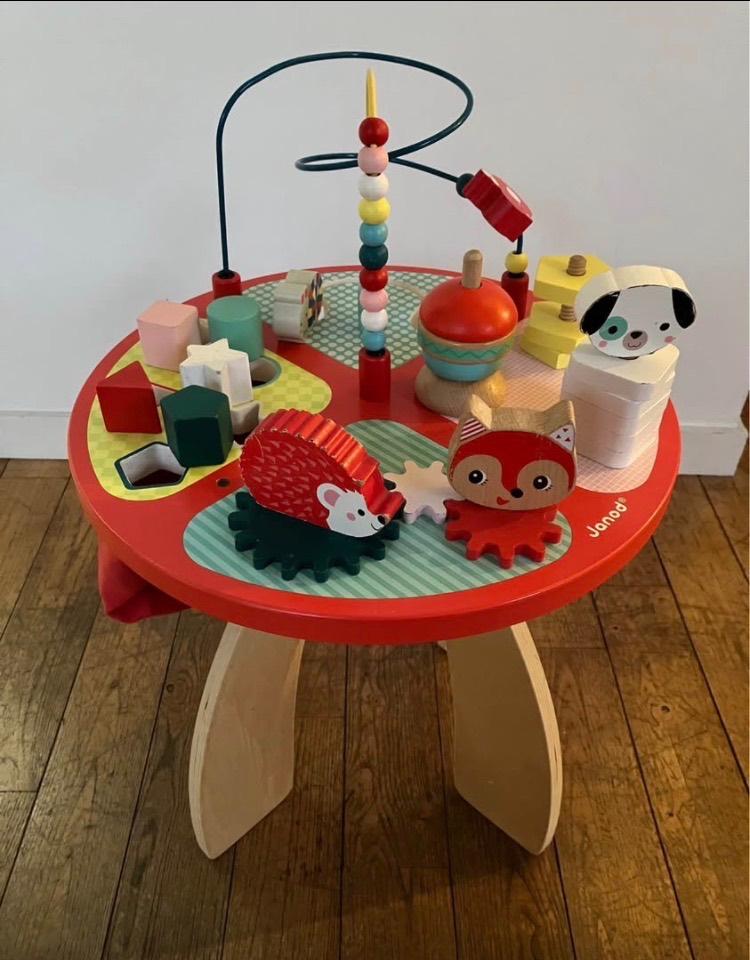 Table d’éveil Janod, Enlèvement, Utilisé