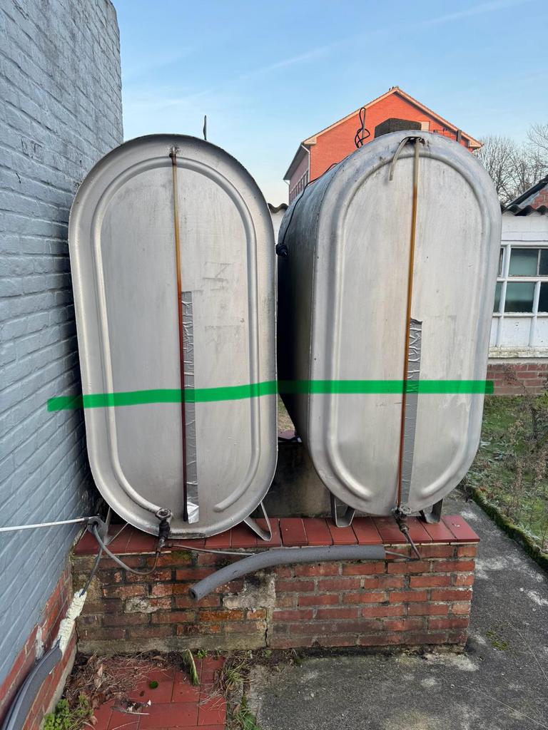 2 mazout tanken met nog 700 l stookolie, Doe-het-zelf en Bouw, Ophalen, Gebruikt, Overige typen