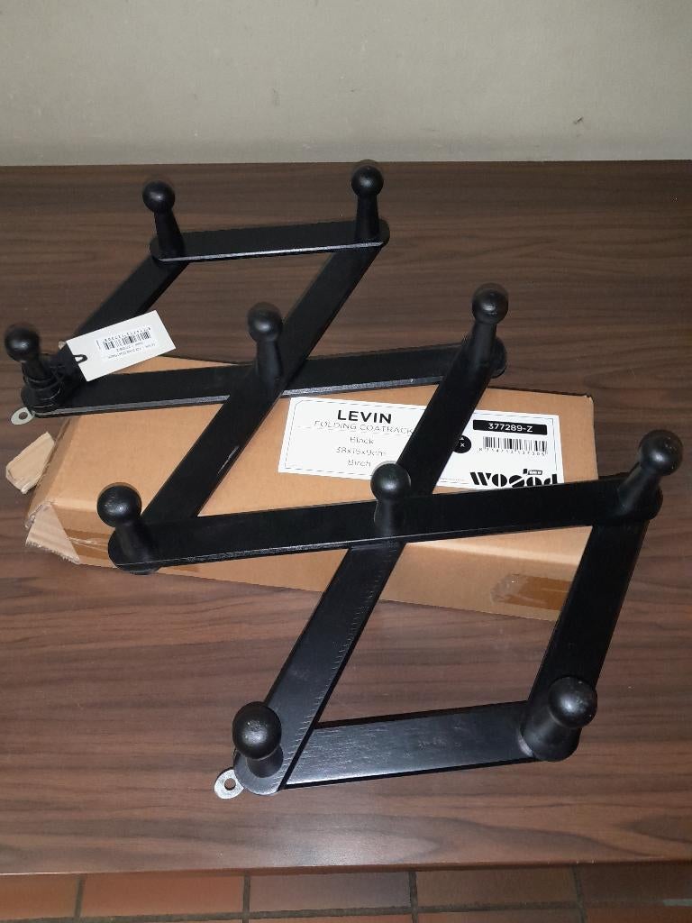 Porte-manteau (design mural) LEVIN, Enlèvement ou Envoi, Neuf, Bois, Portemanteau mural