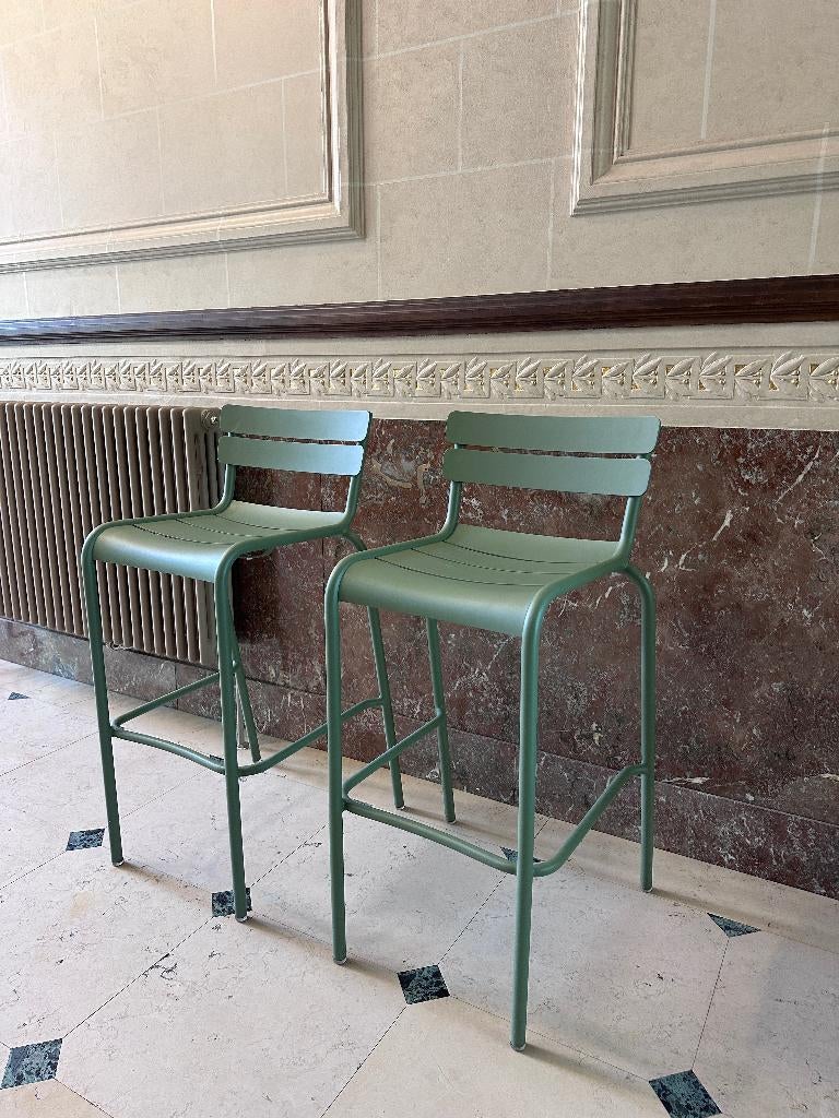 TABOURET DE BAR FERMOB, Jardin & Terrasse, Enlèvement, Comme neuf, Aluminium, Empilable