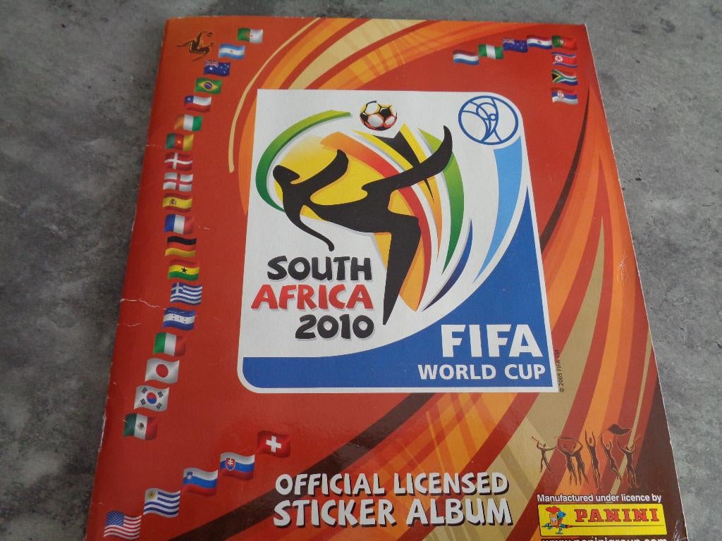 PANINI WK WORLD CUP S.AFRICA 2010 ALBUM VOLLEDIG VOETBAL, Verzenden, Zo goed als nieuw, Sticker