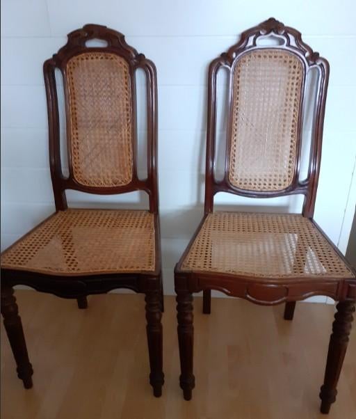 Rieten stoelen, Ophalen