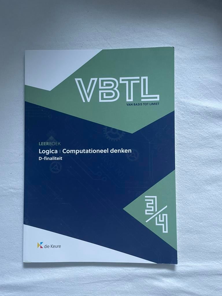 VBTL 3/4 – leerboek logica & computationeel denken, Ophalen of Verzenden, Zo goed als nieuw, Nederlands