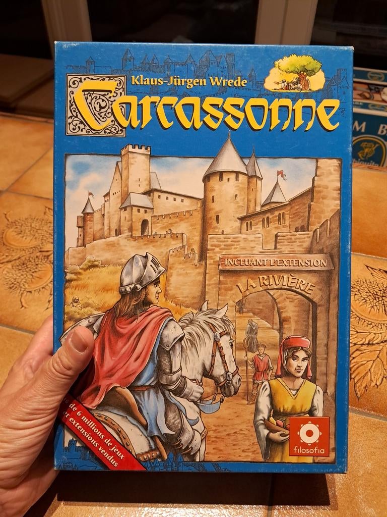 Spel Carcassonne Filosofía 2015, Hobby en Vrije tijd, Gezelschapsspellen | Bordspellen, Gebruikt, Een of twee spelers, Drie of vier spelers