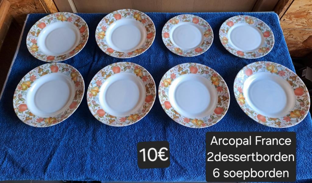 Arcopal borden, Antiek en Kunst, Ophalen