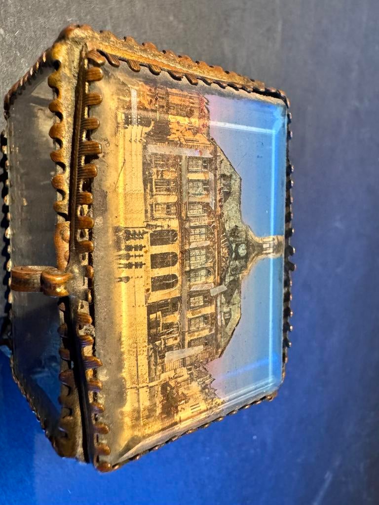 Antiek 19de eeuws bruidskistje, Antiquités & Art, Antiquités | Autres Antiquités, Enlèvement ou Envoi