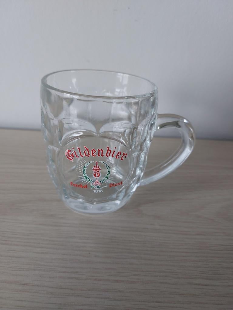 Glazen bierpul Gilden Bier, Ophalen of Verzenden, Zo goed als nieuw, Bierglas
