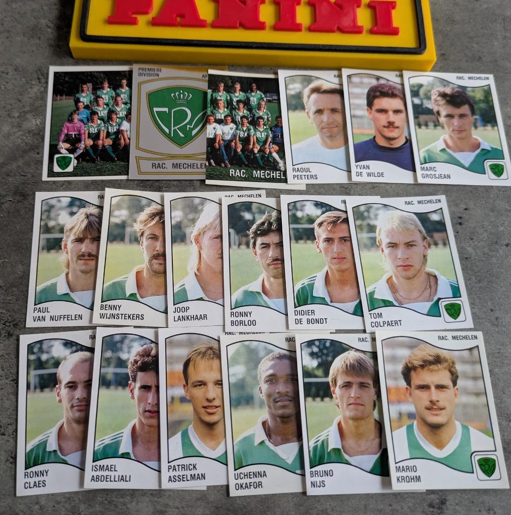 PANINI FOOTBALL 90 RAC.MECHELEN 18 AUTOCOLLANTS 1990, Hobby & Loisirs créatifs, Autocollants & Images, Neuf, Envoi