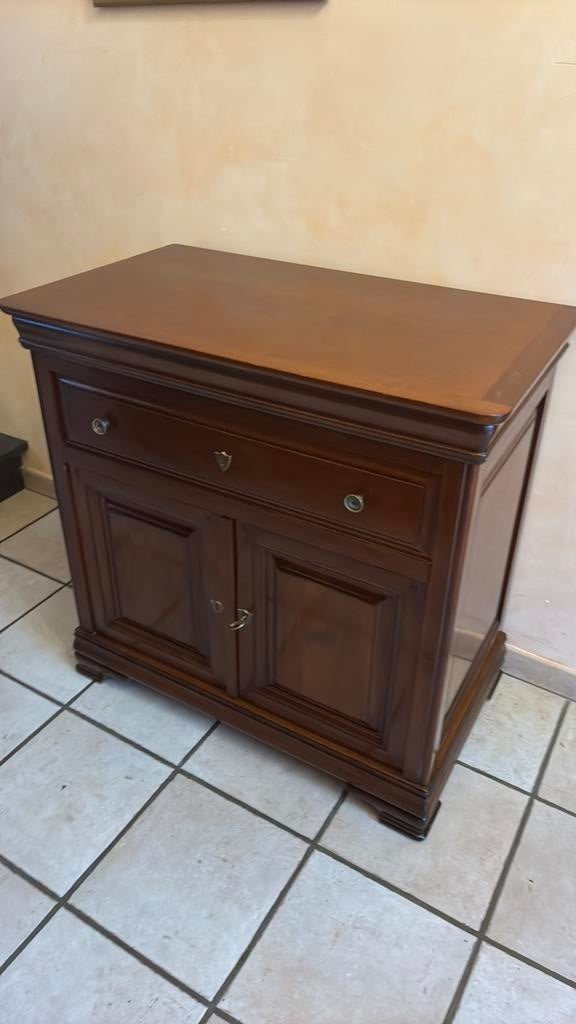 Meuble tv et hifi en merisier poli, Antiquités & Art, Enlèvement