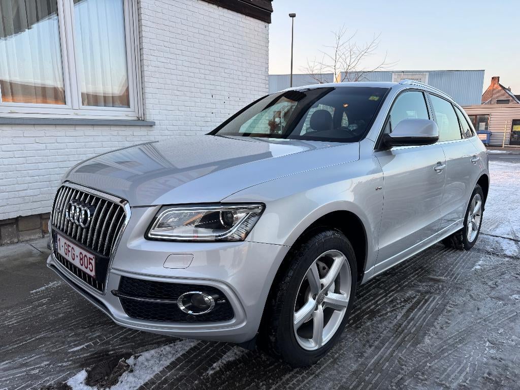 Audi Q5 S-Line Quattro 2.0 TDI |Pano|Sportief|Automaat|..., Cuir, Q5, Entretenue par le concessionnaire, Noir