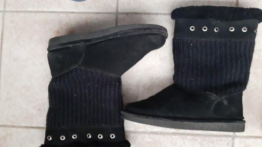 Snowboots Bearpaw zwarte waterdichte warme suède laarzen 40, Zwart, Snowboots, Ophalen of Verzenden, Zo goed als nieuw