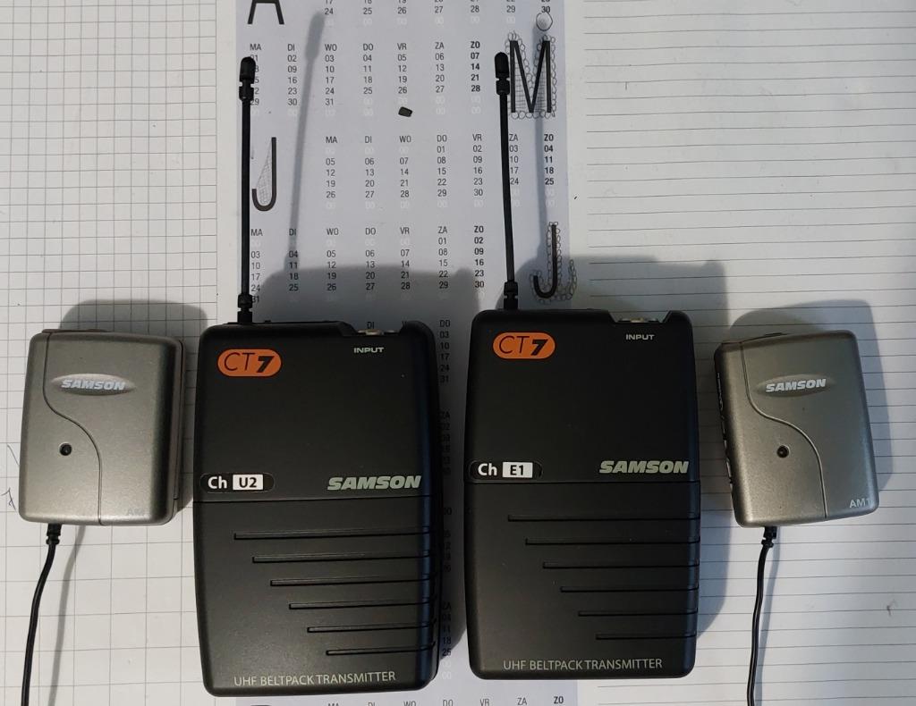 Professionele draadloze microfoons (2 stuks)., Muziek en Instrumenten, Microfoons, Zo goed als nieuw, Overige typen, Draadloos