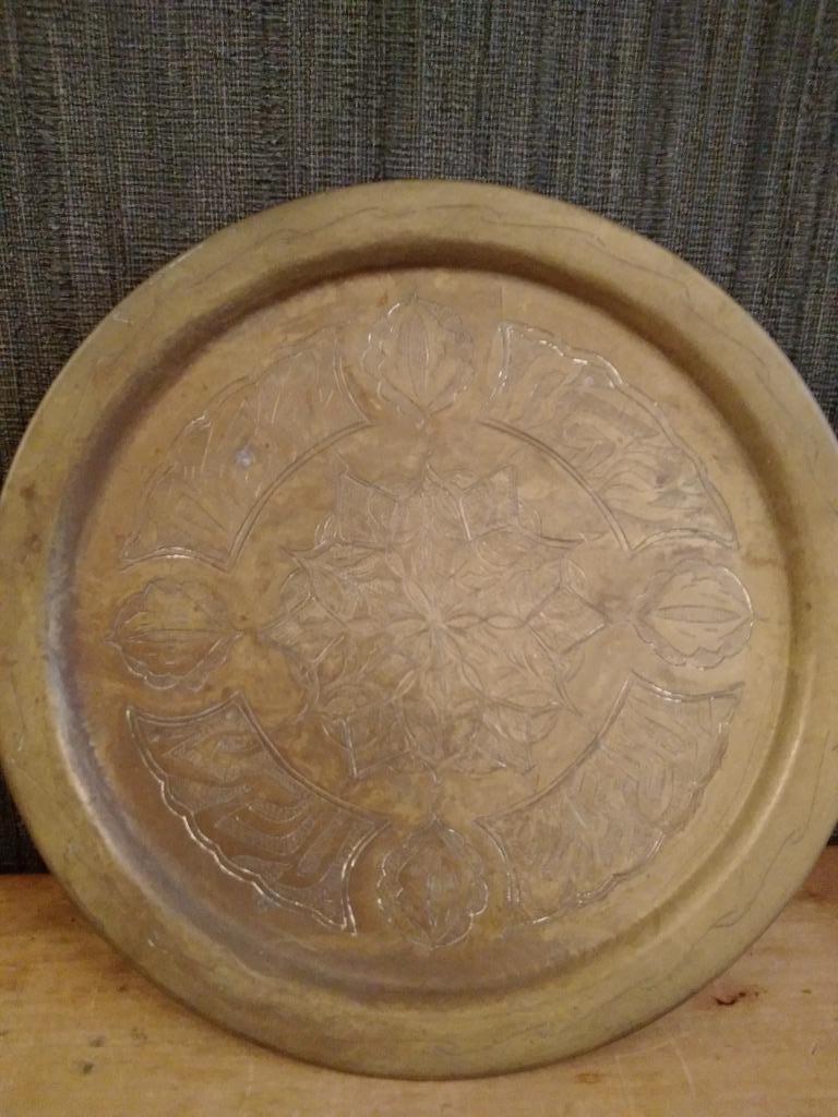 Plaque en cuivre ancienne, Antiquités & Art, Envoi, Cuivre