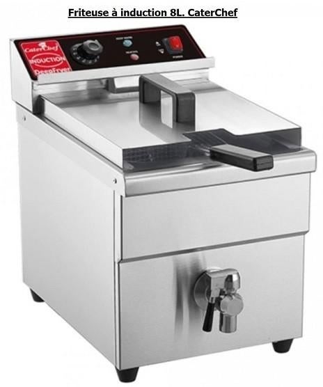 Friteuse professionnelle à induction 8L CaterChef, Enlèvement, Cuisinière, Friteuse et Grils
