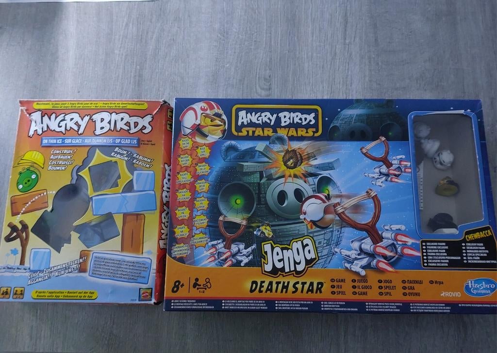 Angry birds jenga 2verschillende spellen 20€ voor de 2, Hobby en Vrije tijd, Gezelschapsspellen | Overige, Ophalen, Gebruikt