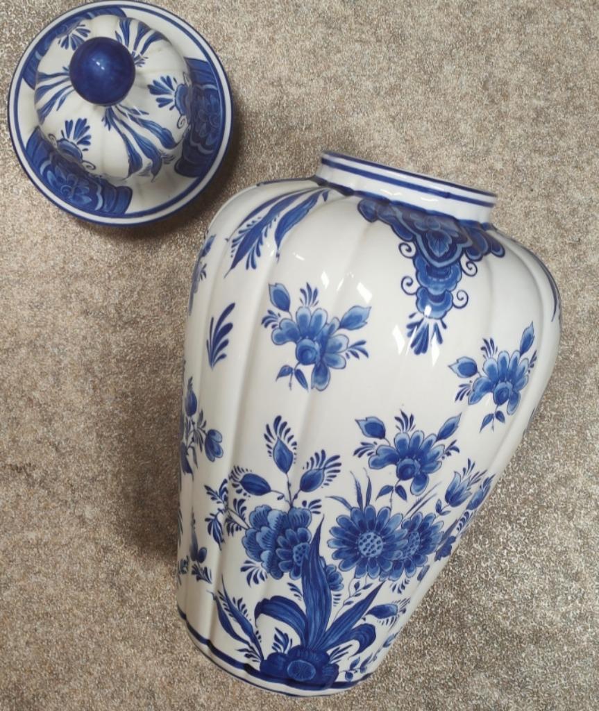 Antieke vaas. "Dec.bleu" groot model., Antiek en Kunst, Ophalen