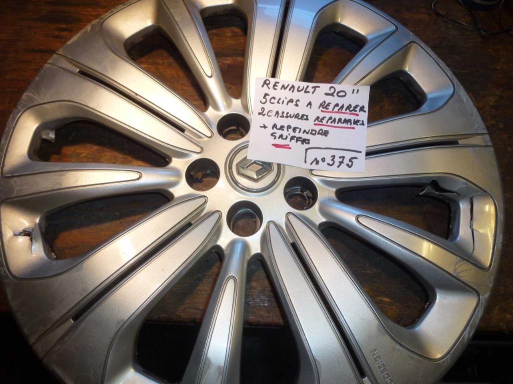 enjoliveur Renault 20'' Aérodesign  (n°375) - 1pc, Autos : Pièces & Accessoires, Enlèvement ou Envoi, Utilisé, 20 pouces, Jante(s)