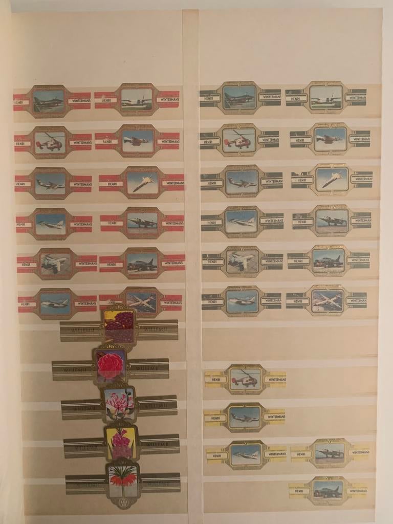 Verzameling van 420+ sigarenbandjes uit perlode 1950 - 1975, Collections, Articles de fumeurs, Briquets & Boîtes d'allumettes