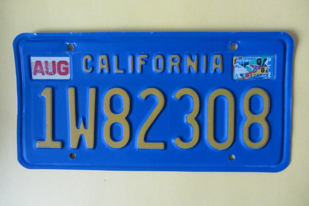 Plaques d'immatriculation - Californie - USA, Collections, Enlèvement ou Envoi, Utilisé, Voitures