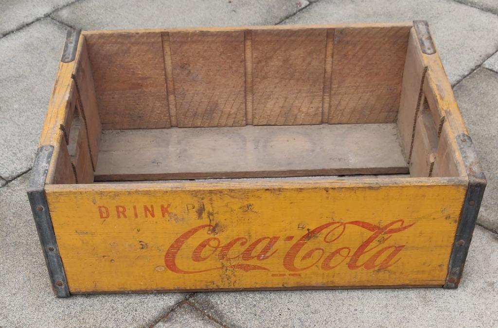 Oude HOUTEN Coca-Cola bak, Ophalen, Gebruikt, Gebruiksvoorwerp