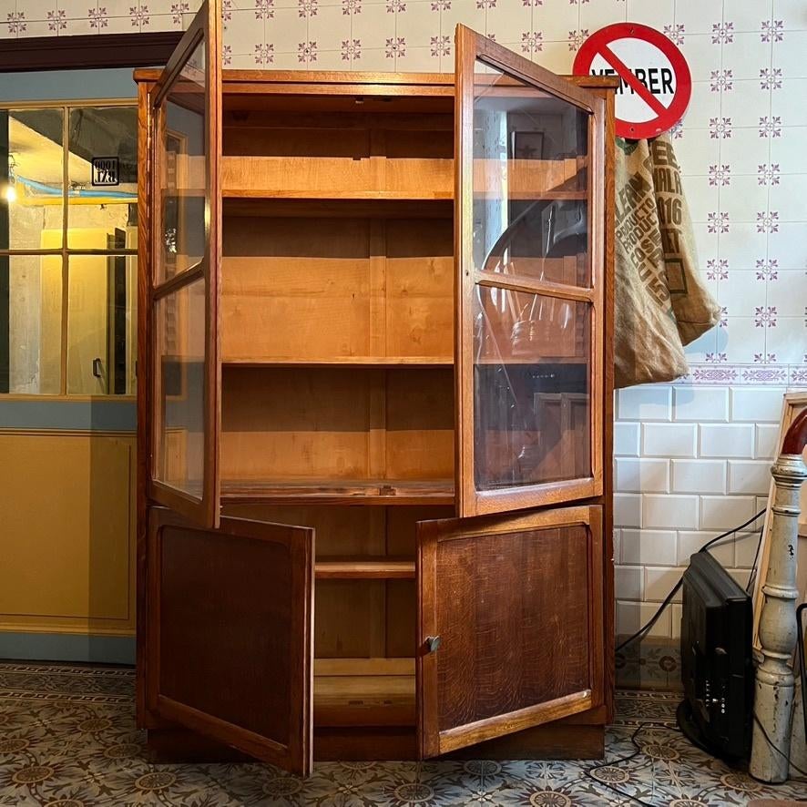 bibliotheekmeubilair uit de jaren 50, Ophalen, 100 tot 150 cm, Ancienne année cinquante, 150 tot 200 cm