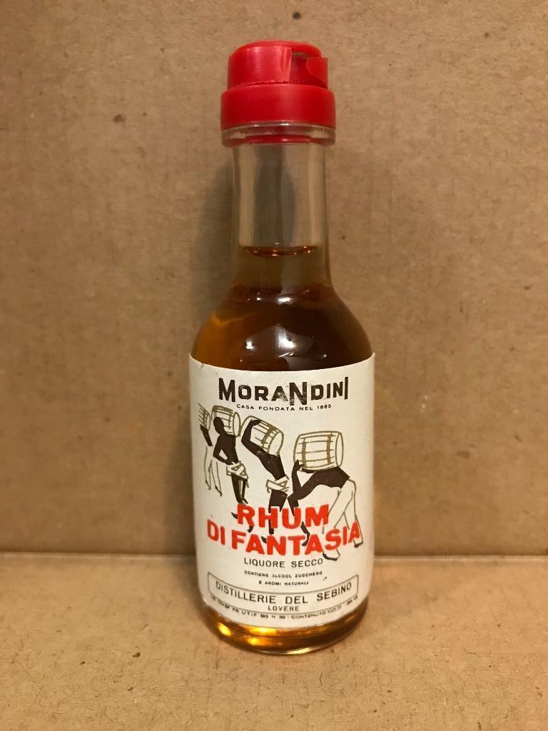 Rhum di Fantasia - Morandini - Mignonnette d'alcool - 25 cc, Collections, Enlèvement ou Envoi, Italie, Autres types, Pleine