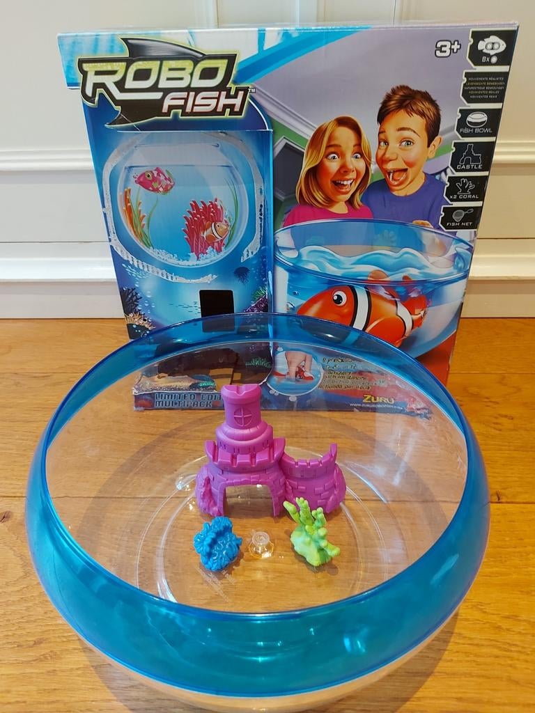 Aquarium avec décorations et épuisette, Enlèvement, Comme neuf, Découverte