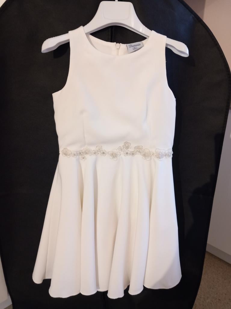 Wit kleedje (communie) - Diamant Blue (128), Kinderen en Baby's, Ophalen of Verzenden, Nieuw, Maat 128