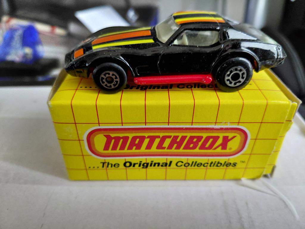 Matchbox 62 Chevrolet Corvette US Box, Hobby en Vrije tijd, Modelauto's | Overige schalen, Zo goed als nieuw, Auto, Ophalen of Verzenden