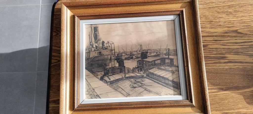 etsen/pentekeningen - Heymans, Antiek en Kunst, Kunst | Schilderijen | Klassiek, Ophalen