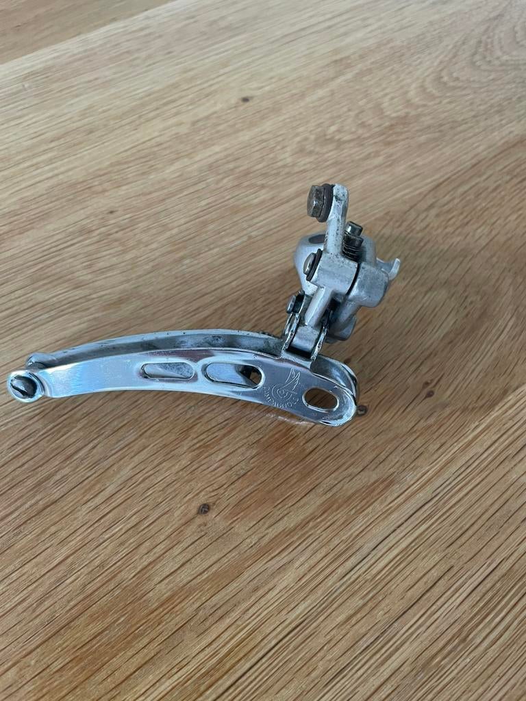 Vintage Campagnolo voorderailleur met klemband, Ophalen, Gebruikt