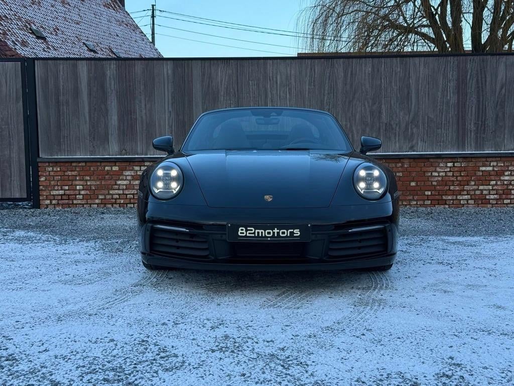 porsche 911 targa 4/992/26000km/2023/camera/carplay/ppf/btw, Auto's, Porsche, Automaat, Parkeersensor, Zwart, Leder