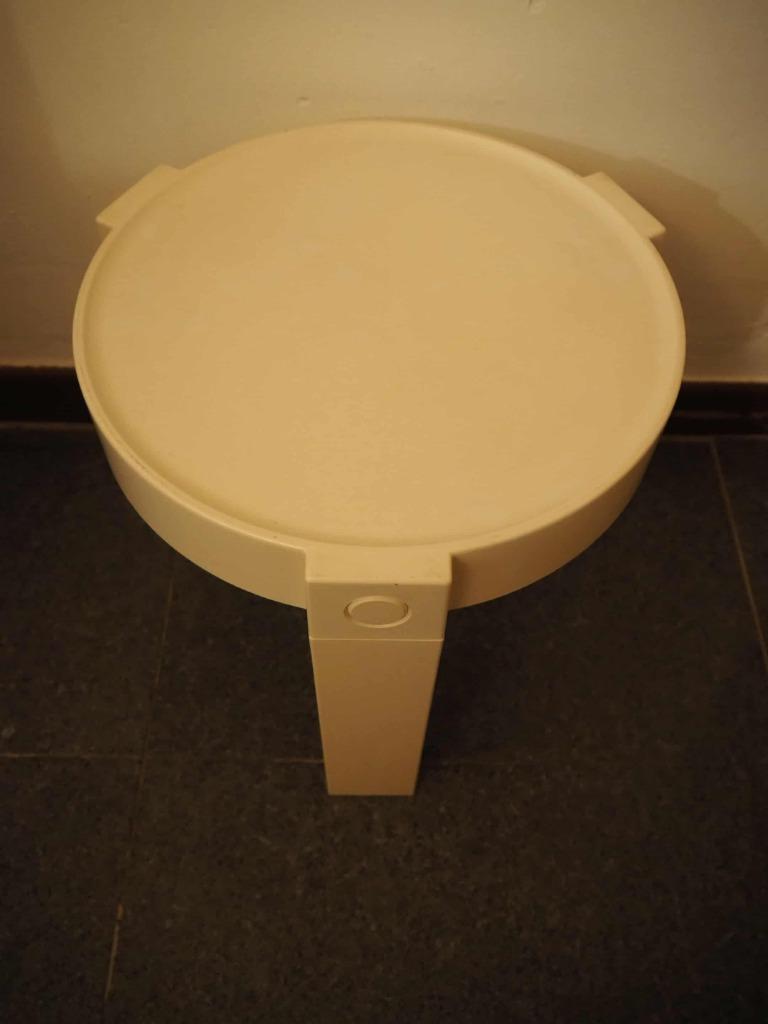 Space Age bijzettafeltje, Flair voor Prisunic, 1970s, Space Age, Gebruikt, Rond, Minder dan 50 cm