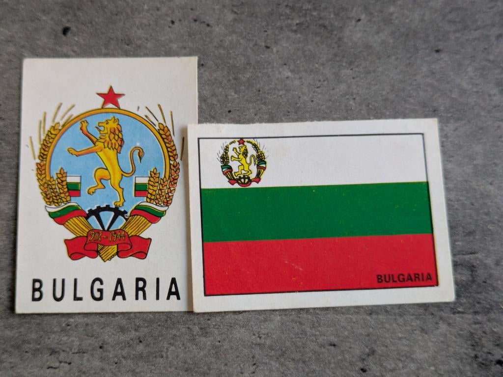 PANINI WK 1970 MEXICO VLAG EMBLEEM BULGARIA VOETBAL, Hobby en Vrije tijd, Stickers en Plaatjes, Zo goed als nieuw, Sticker, Verzenden