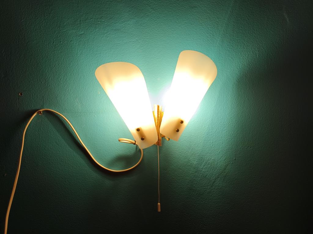 Vintage '50s wandlamp retro, Ophalen of Verzenden, Huis en Inrichting