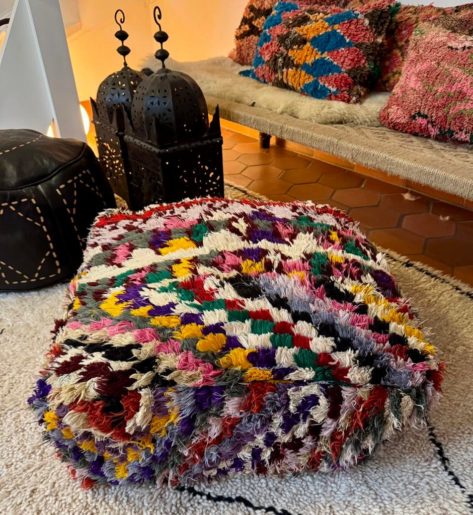 Prachtige, boho chique berber zitkussens. Eyecatchers!, Huis en Inrichting, Ophalen of Verzenden, Zo goed als nieuw