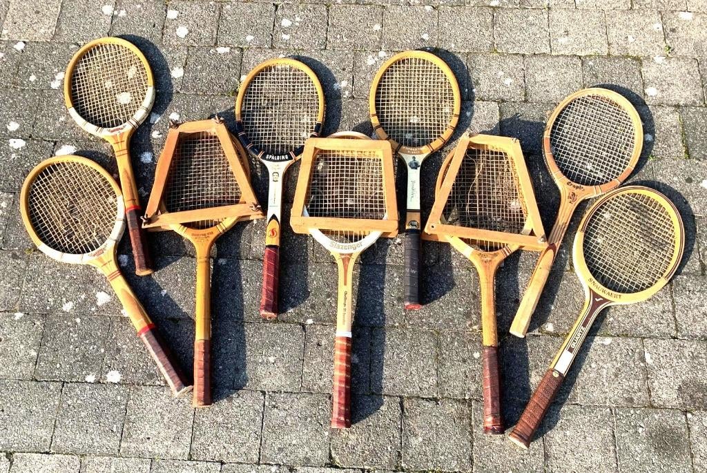 Vintage houten tennis rackets, Enlèvement ou Envoi