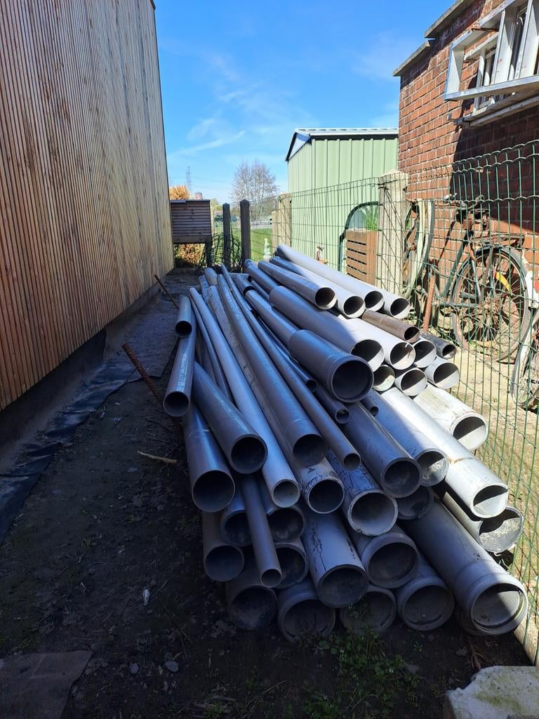 Tuyaux en PVC, tuyaux de drainage gris 110, Bricolage & Construction, Tuyaux & Évacuations, Coudes, PVC, Enlèvement