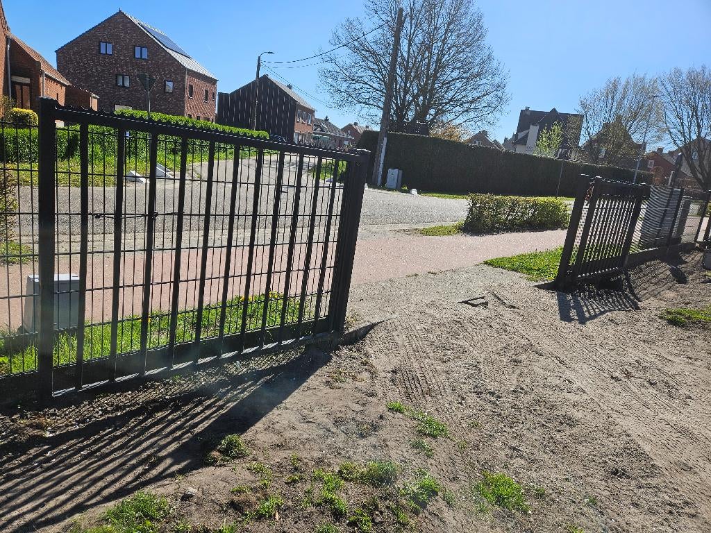 Ijzeren poort zwart, Ophalen, Gebruikt, 100 tot 150 cm, IJzer