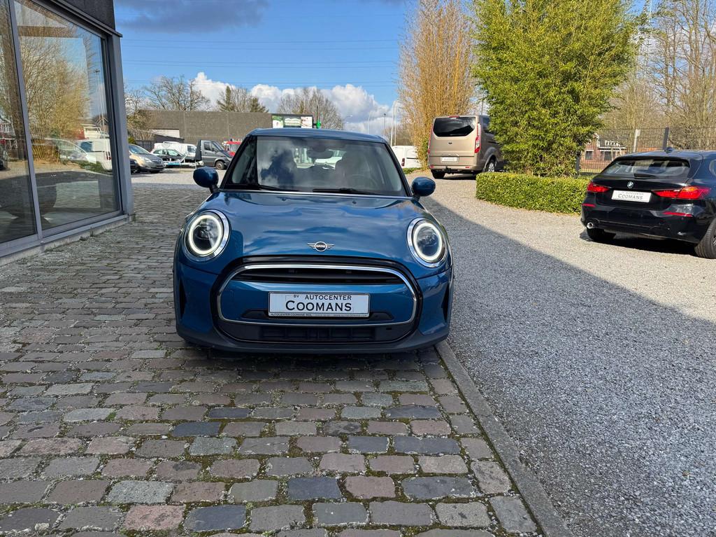 MINI One 1.5A OPF DCT (15.909 + BTW) (bj 2022, automaat), Auto's, Mini, 75 kW, Gebruikt, Blauw, Leder