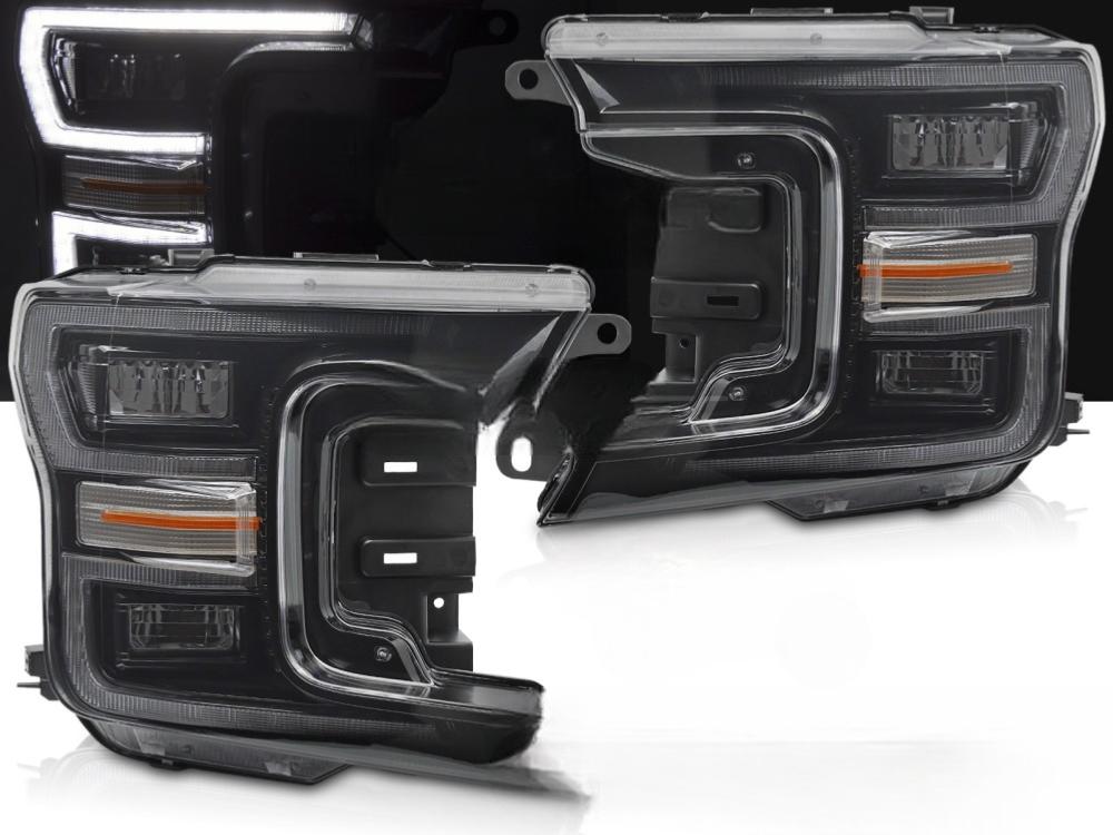 PHARES LED DRL SÉQUENTIEL NOIR POUR FORD F-150 17-20, Ophalen